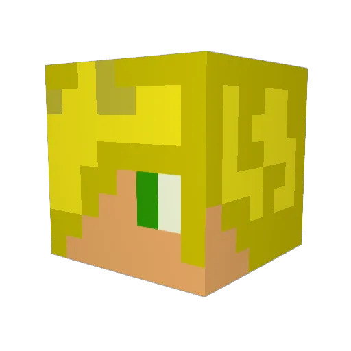macutinho Minecraft avatar head, 3D render