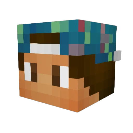 macydoodle Minecraft avatar head, 3D render