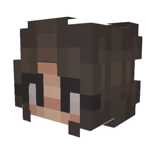 macymomo Minecraft avatar head, 3D render
