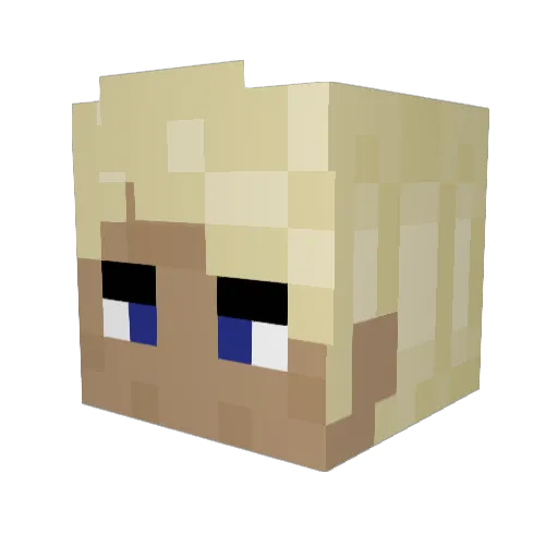 mad98 Minecraft avatar head, 3D render