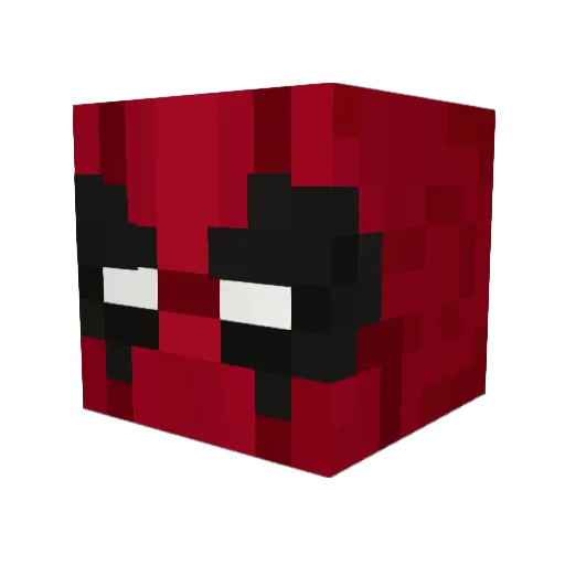 madDames Minecraft avatar head, 3D render