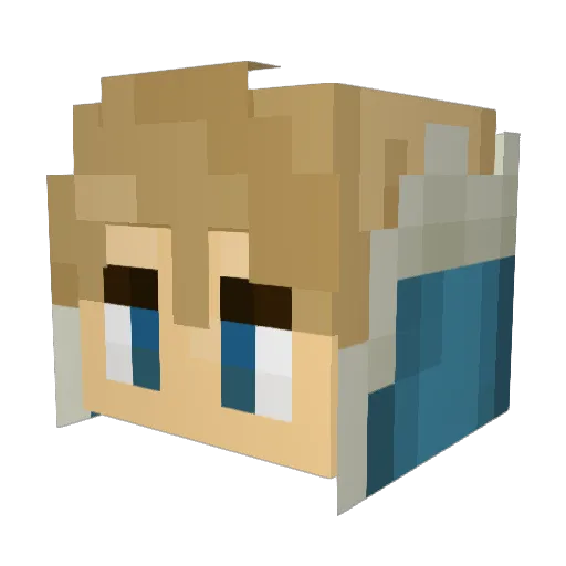 madEEEson Minecraft avatar head, 3D render