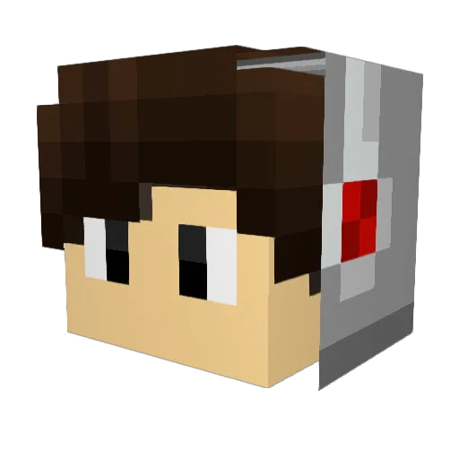 mad_diss Minecraft avatar head, 3D render