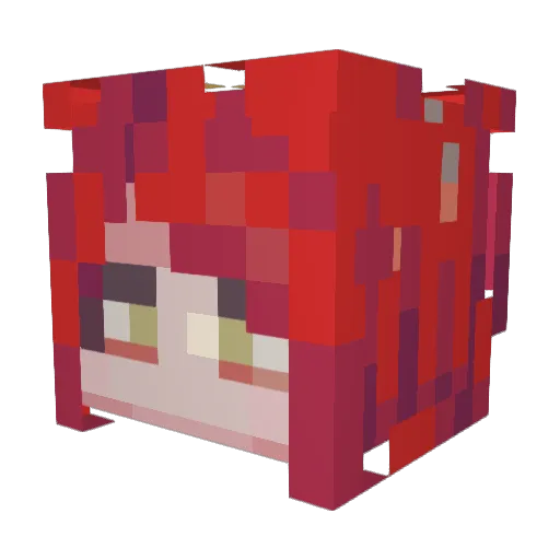 mad_missile Minecraft avatar head, 3D render