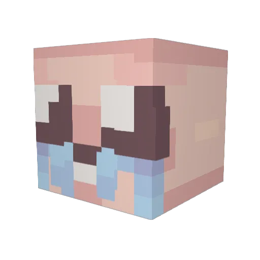 mada231 Minecraft avatar head, 3D render