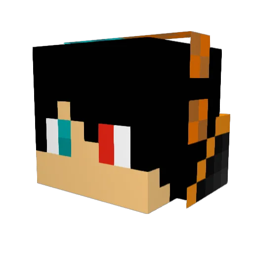 madakcz Minecraft avatar head, 3D render