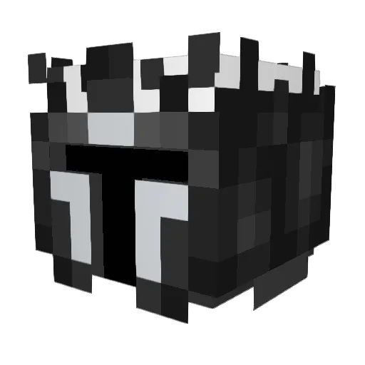 madamRR Minecraft avatar head, 3D render