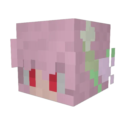madamnyx Minecraft avatar head, 3D render