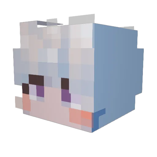 madang Minecraft avatar head, 3D render