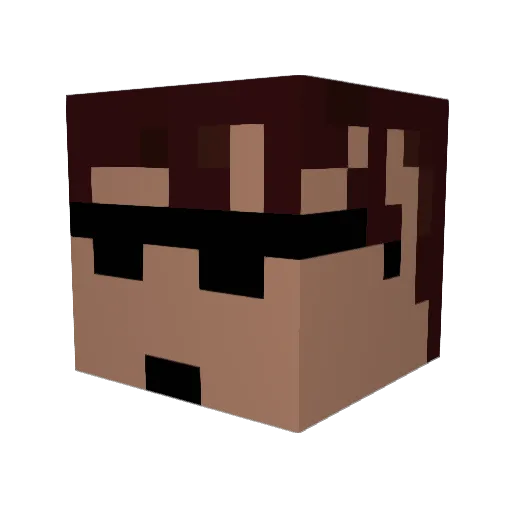 madao_0427 Minecraft avatar head, 3D render