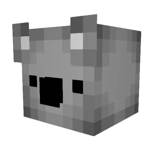 madapj Minecraft avatar head, 3D render