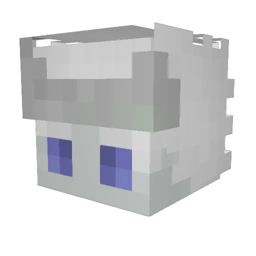 madarashow Minecraft avatar head, 3D render