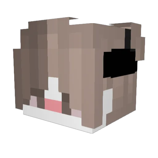 madaro4ka Minecraft avatar head, 3D render