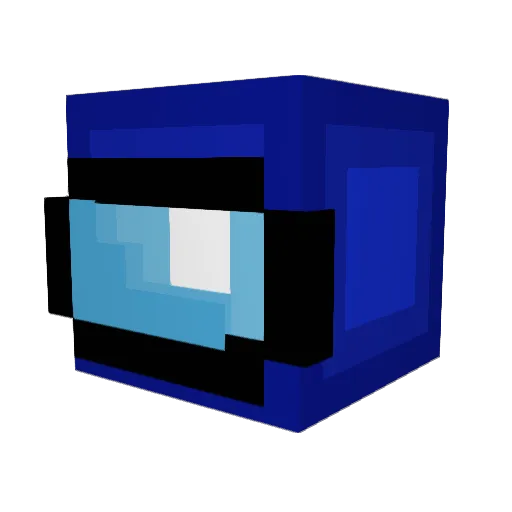 madaser Minecraft avatar head, 3D render
