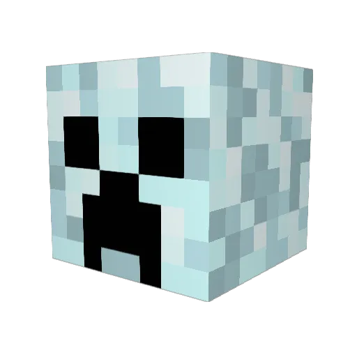 madatminecraft Minecraft avatar head, 3D render