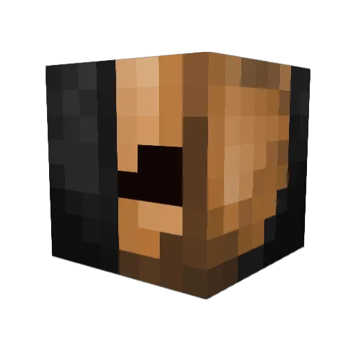 madbenx Minecraft avatar head, 3D render