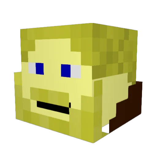madblocker Minecraft avatar head, 3D render