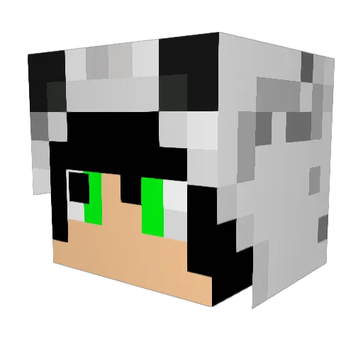 madbrad44 Minecraft avatar head, 3D render