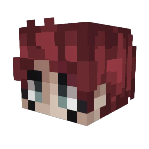 madcuzbad27_ Minecraft avatar head, 3D render