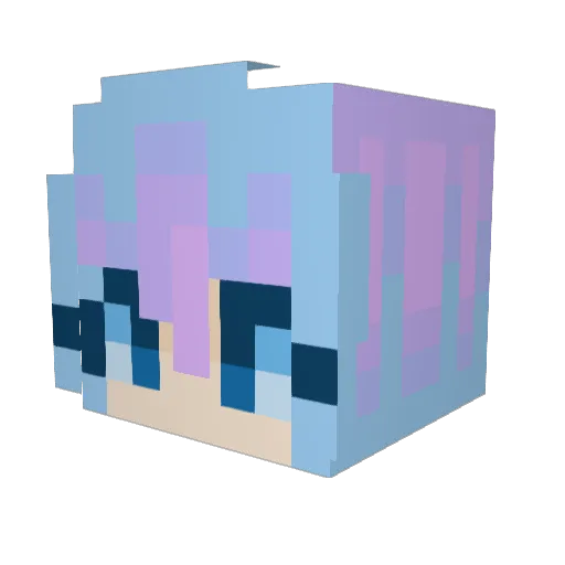 maddaykin Minecraft avatar head, 3D render
