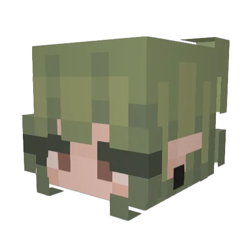 maddddddddddddie Minecraft avatar head, 3D render