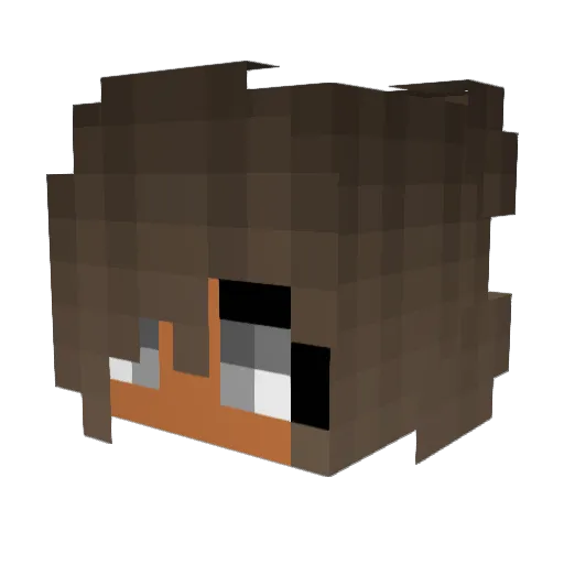 maddi_cries Minecraft avatar head, 3D render