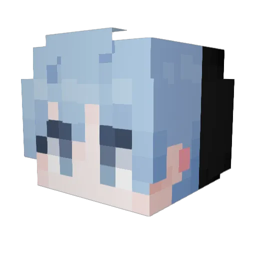 maddi_griffin Minecraft avatar head, 3D render