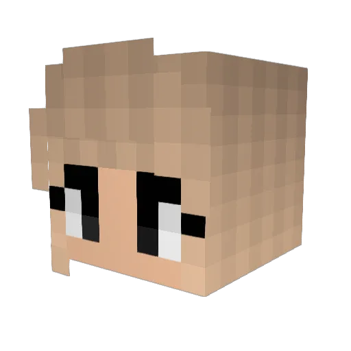 maddie019234 Minecraft avatar head, 3D render