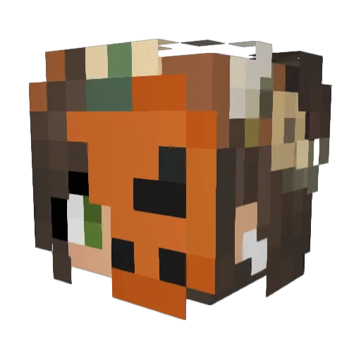 maddie4720 Minecraft avatar head, 3D render