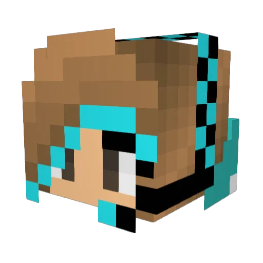 maddie7527 Minecraft avatar head, 3D render