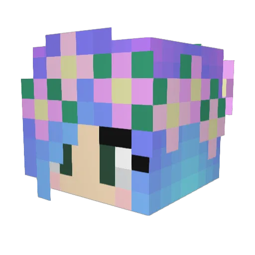 maddie8102 Minecraft avatar head, 3D render