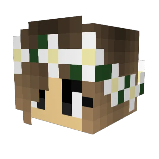 maddie87611 Minecraft avatar head, 3D render