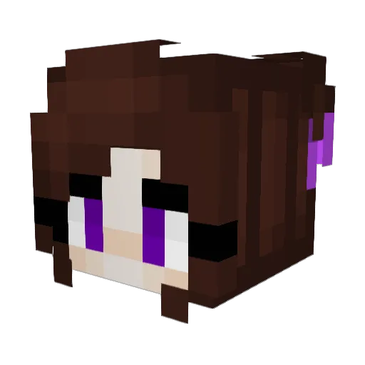 maddie_127 Minecraft avatar head, 3D render