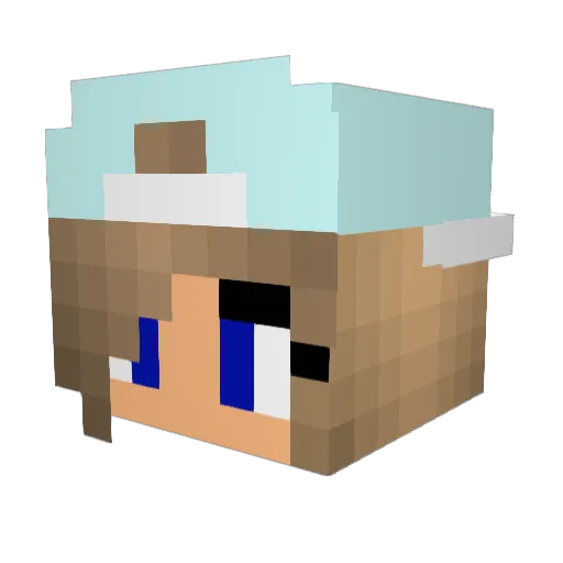 maddiem0o Minecraft avatar head, 3D render