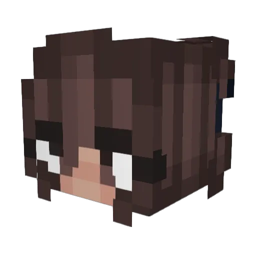 maddienoodle Minecraft avatar head, 3D render