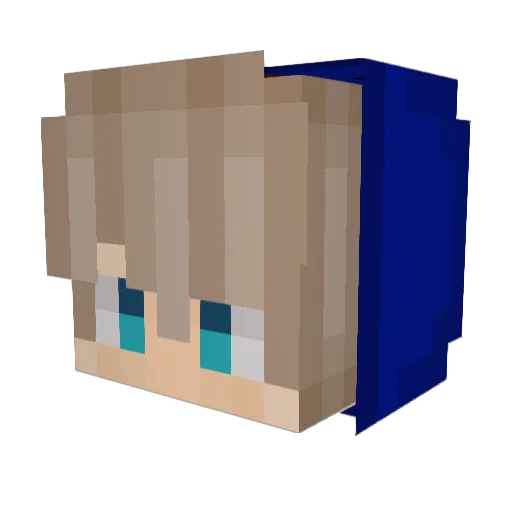 maddiepie222 Minecraft avatar head, 3D render