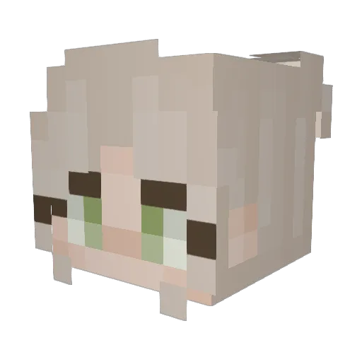 maddievernon Minecraft avatar head, 3D render