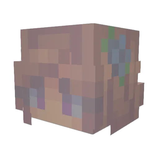maddiixxooo Minecraft avatar head, 3D render