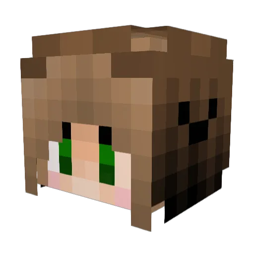 maddog2014 Minecraft avatar head, 3D render