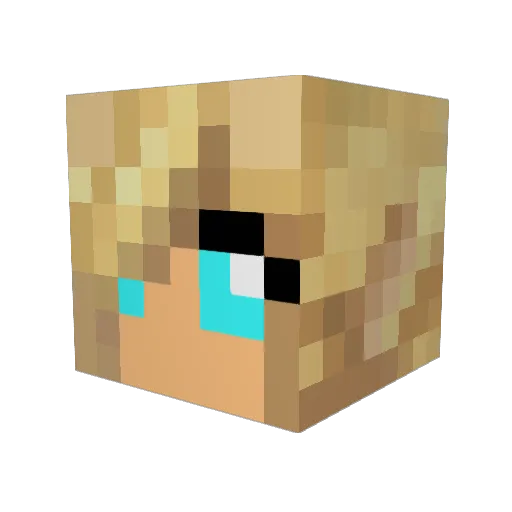 maddy8418 Minecraft avatar head, 3D render