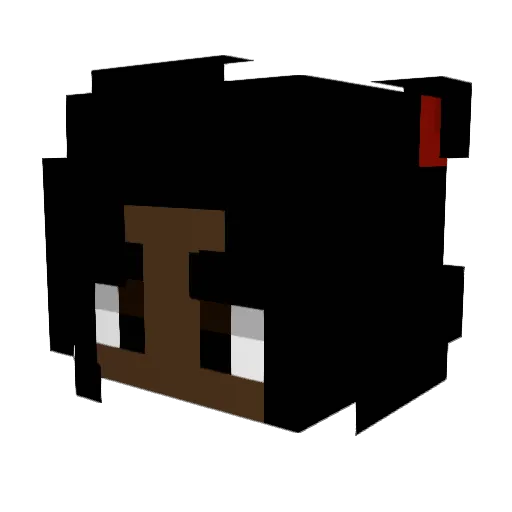 maddybear101 Minecraft avatar head, 3D render