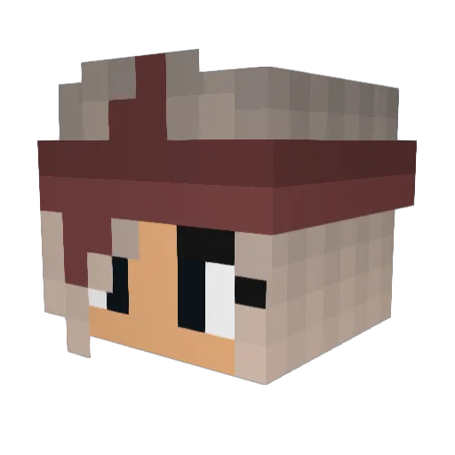 maddymadness666 Minecraft avatar head, 3D render