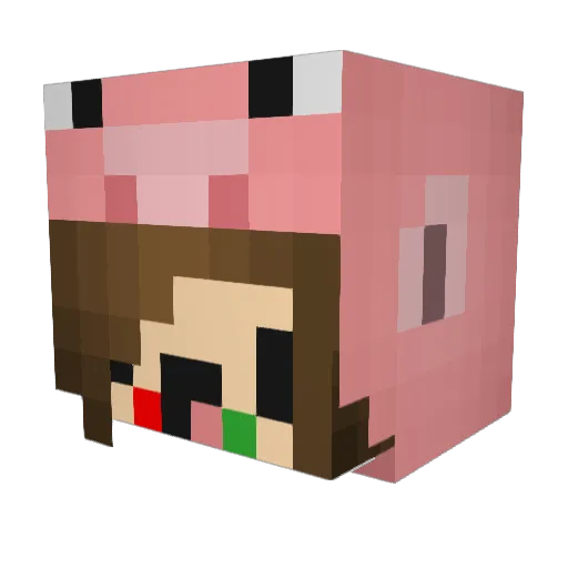 maddypaddy2 Minecraft avatar head, 3D render