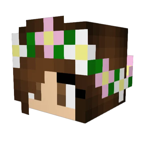 maddysnoux Minecraft avatar head, 3D render