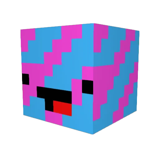 madebyunicorn Minecraft avatar head, 3D render