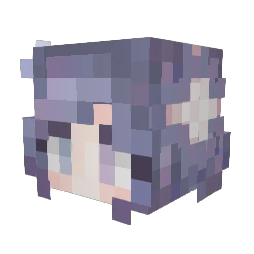 madeleinekb Minecraft avatar head, 3D render