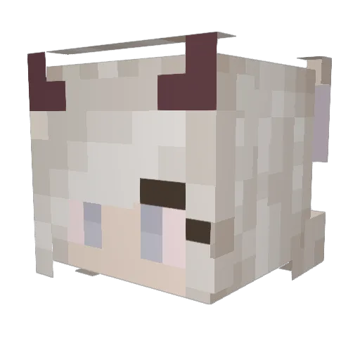 madeline24866 Minecraft avatar head, 3D render