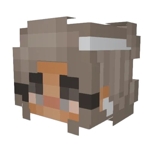 madelinetaylor Minecraft avatar head, 3D render