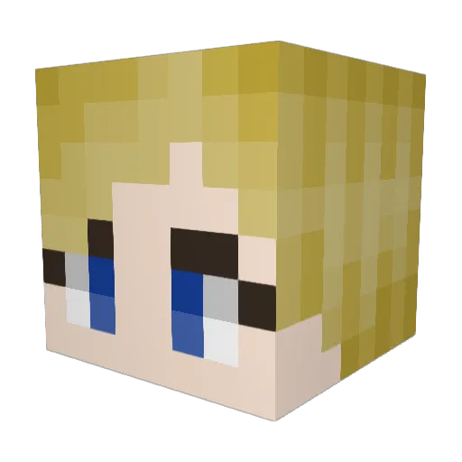 madelmoo Minecraft avatar head, 3D render