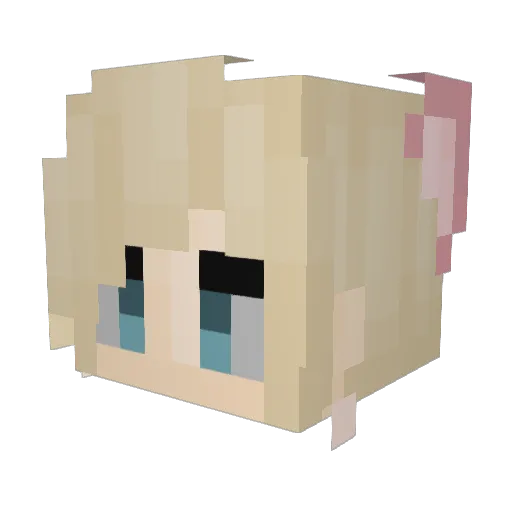 madenzi Minecraft avatar head, 3D render